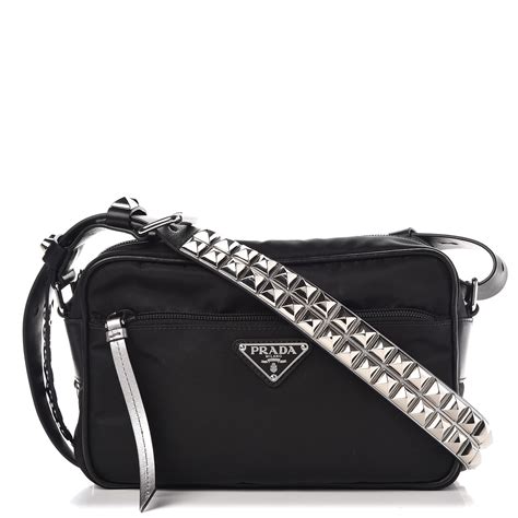 prada studded bag nylon|Prada cross over bag.